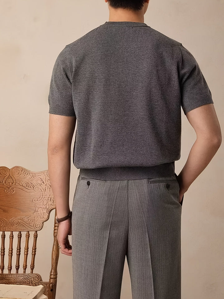 Domingo | Polera de punto manga corta