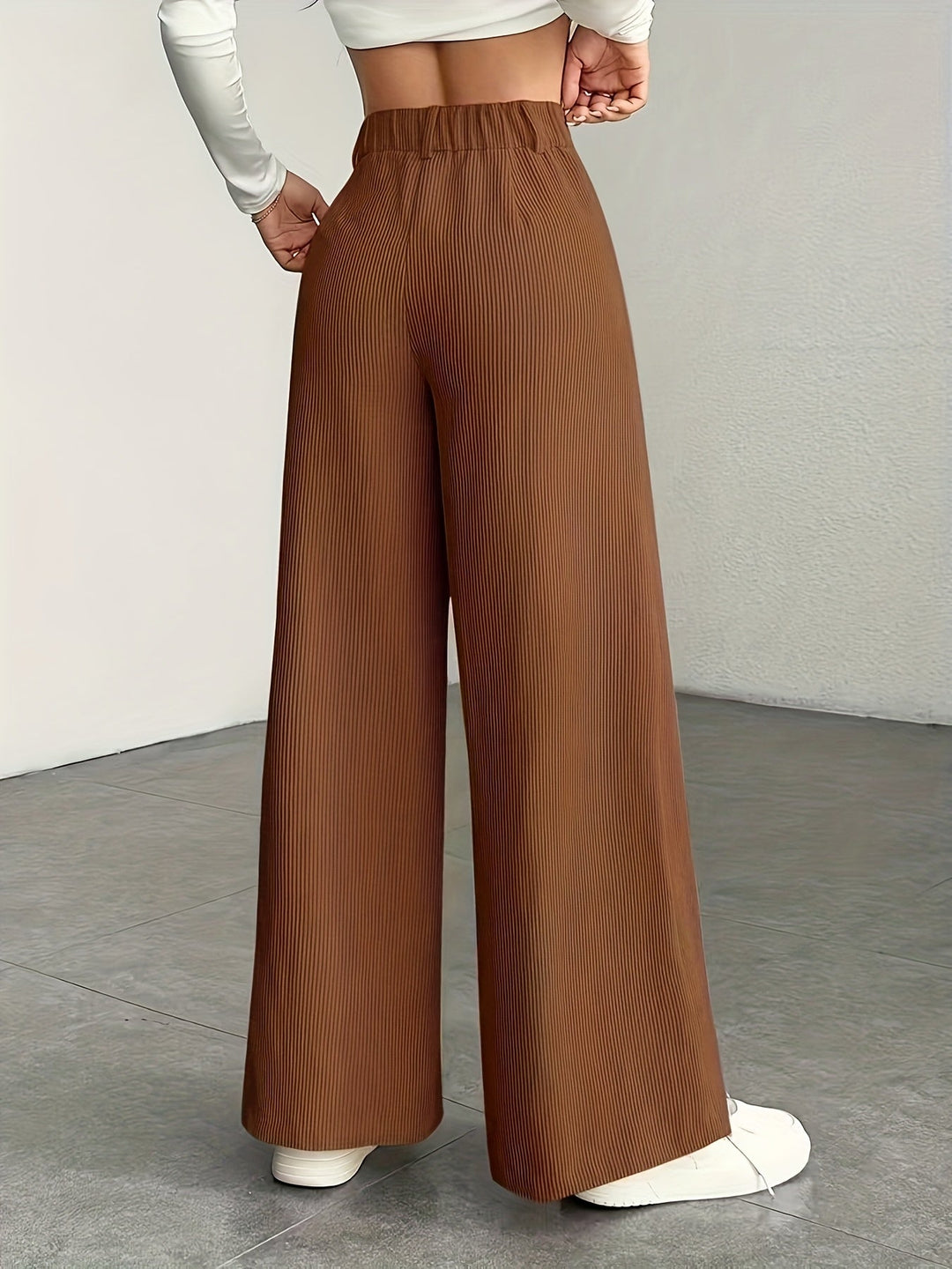 Oriana | Pantalón de tiro alto pierna ancha