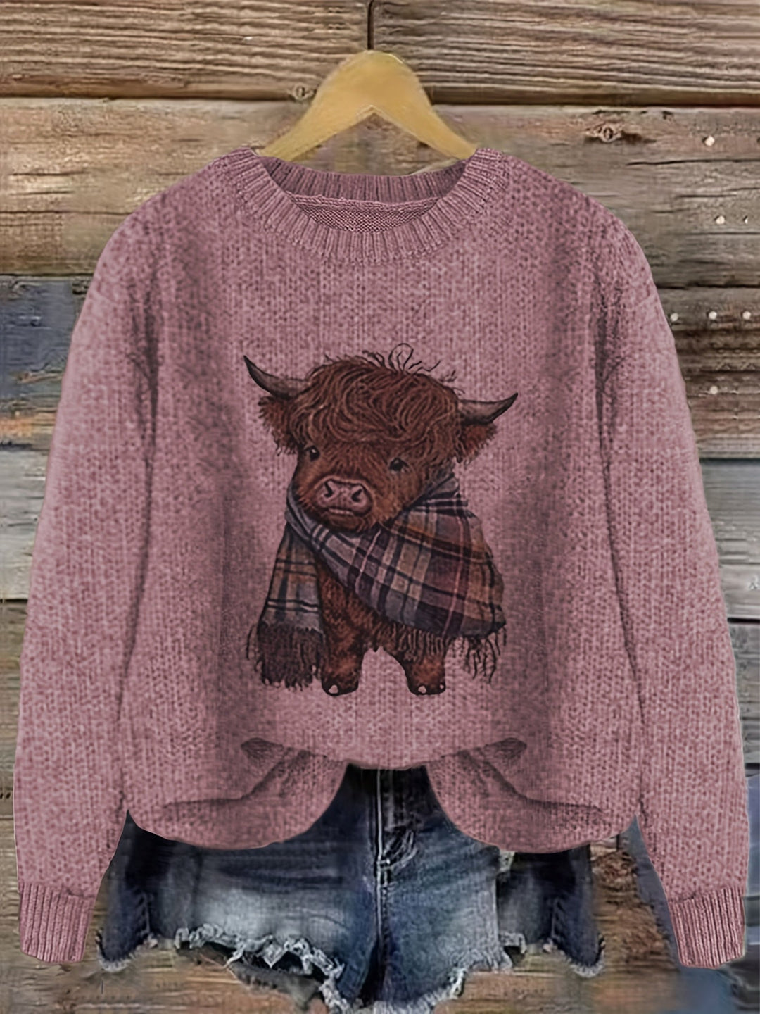 Kiara | Sweater cuello redondo holgado