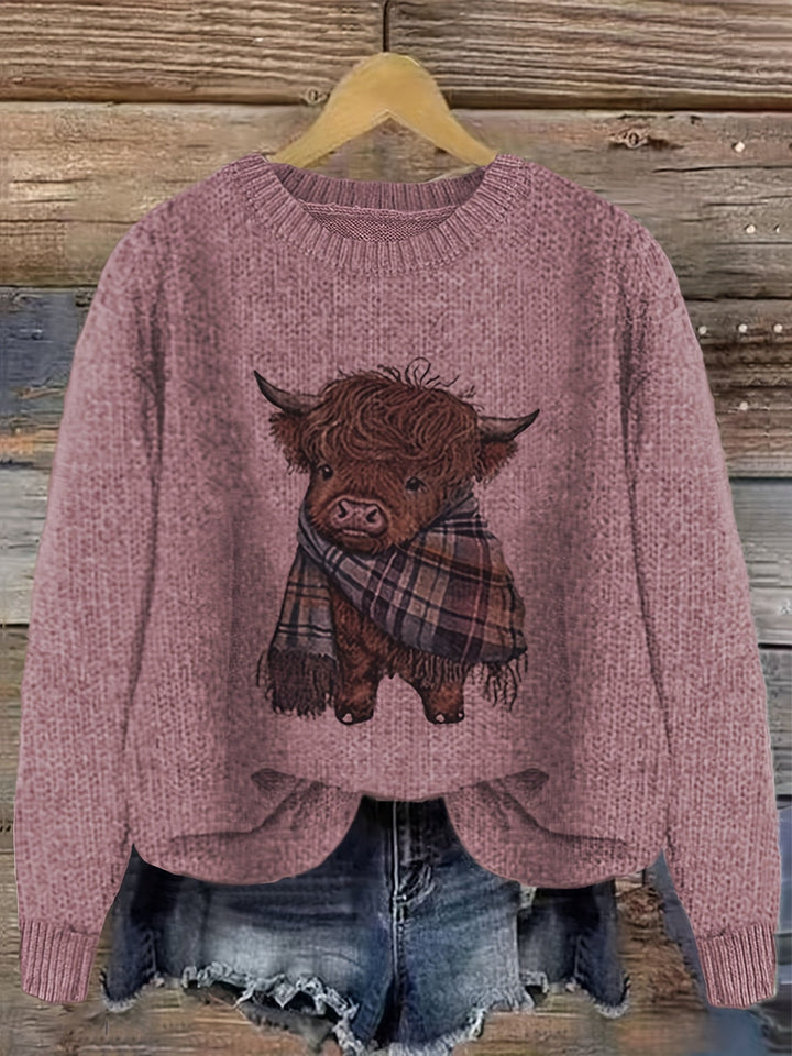 Kiara | Sweater cuello redondo holgado