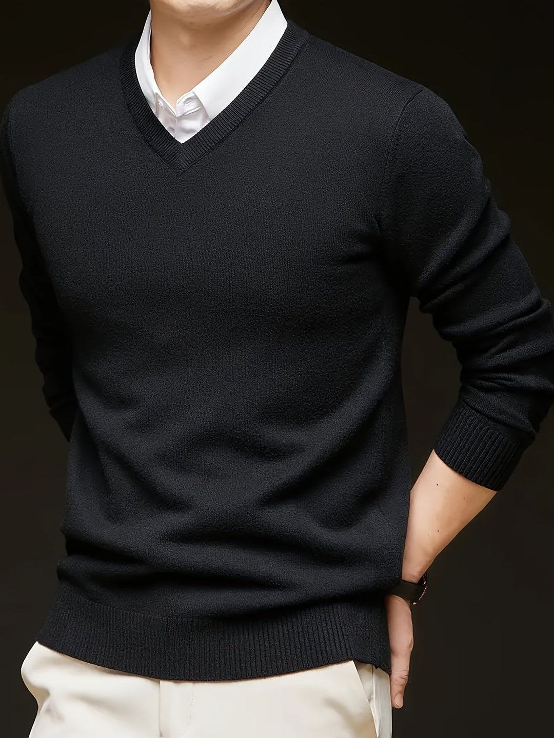 Germán | Sweater cuello V para hombre