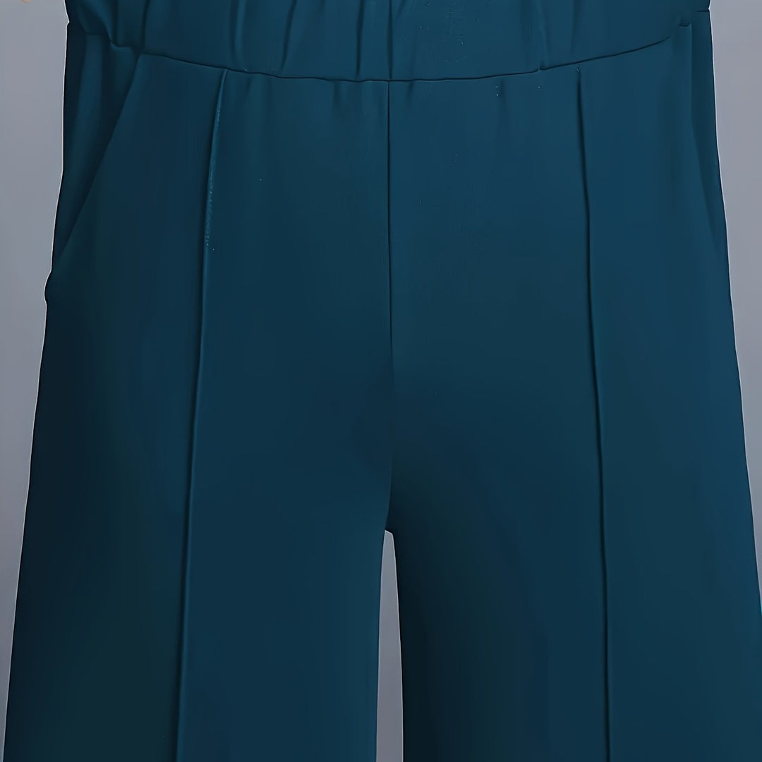 Elisa | Pantalón de tiro alto pierna ancha