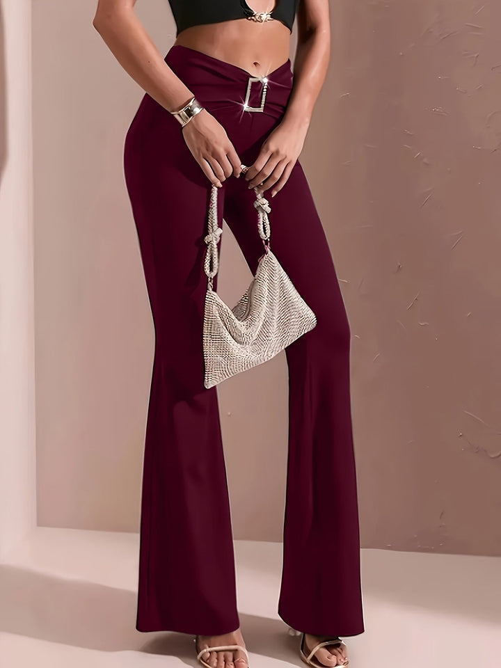Ingrid Andrea | Pantalones acampanados de tiro alto