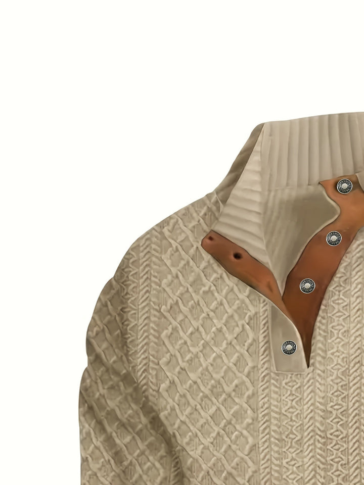 Recaredo | Sweater de cuello alto con botones