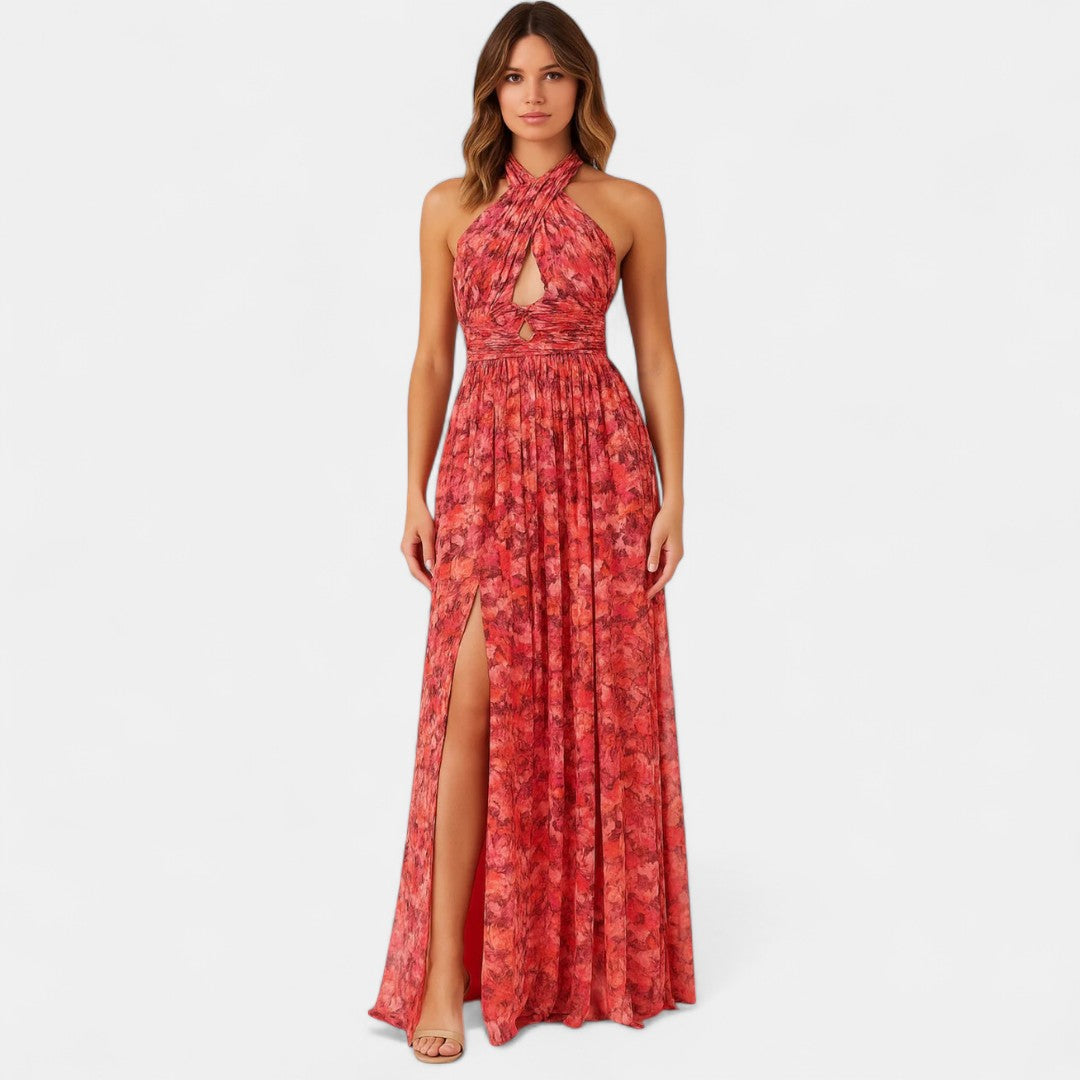Isa Luna | Vestido Espalda Descubierta Floral