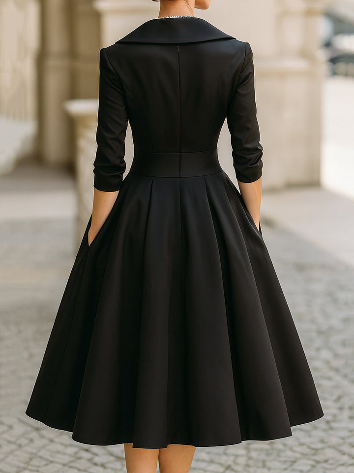 Bernardita | Vestido midi de fiesta con escote en V