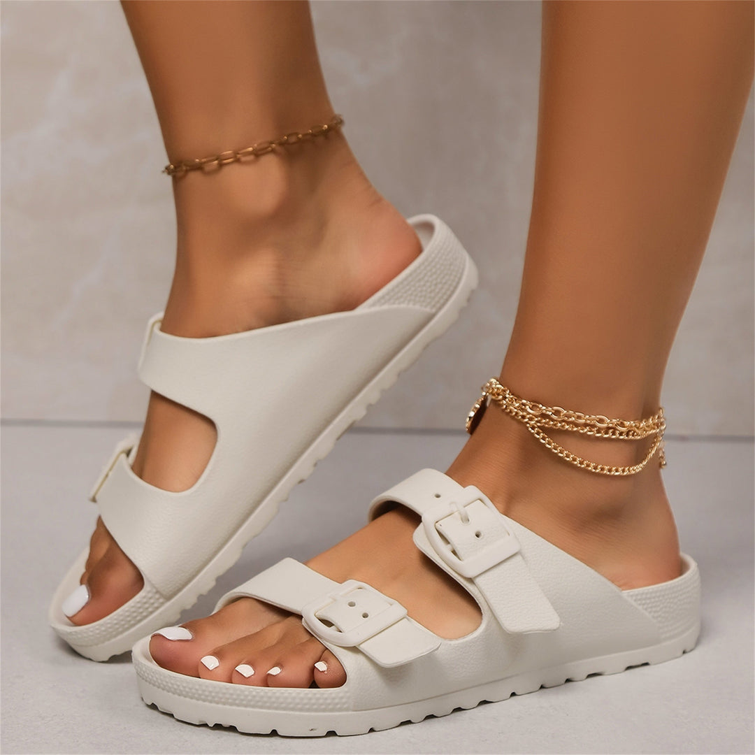 Marlén | Sandalias de doble hebilla