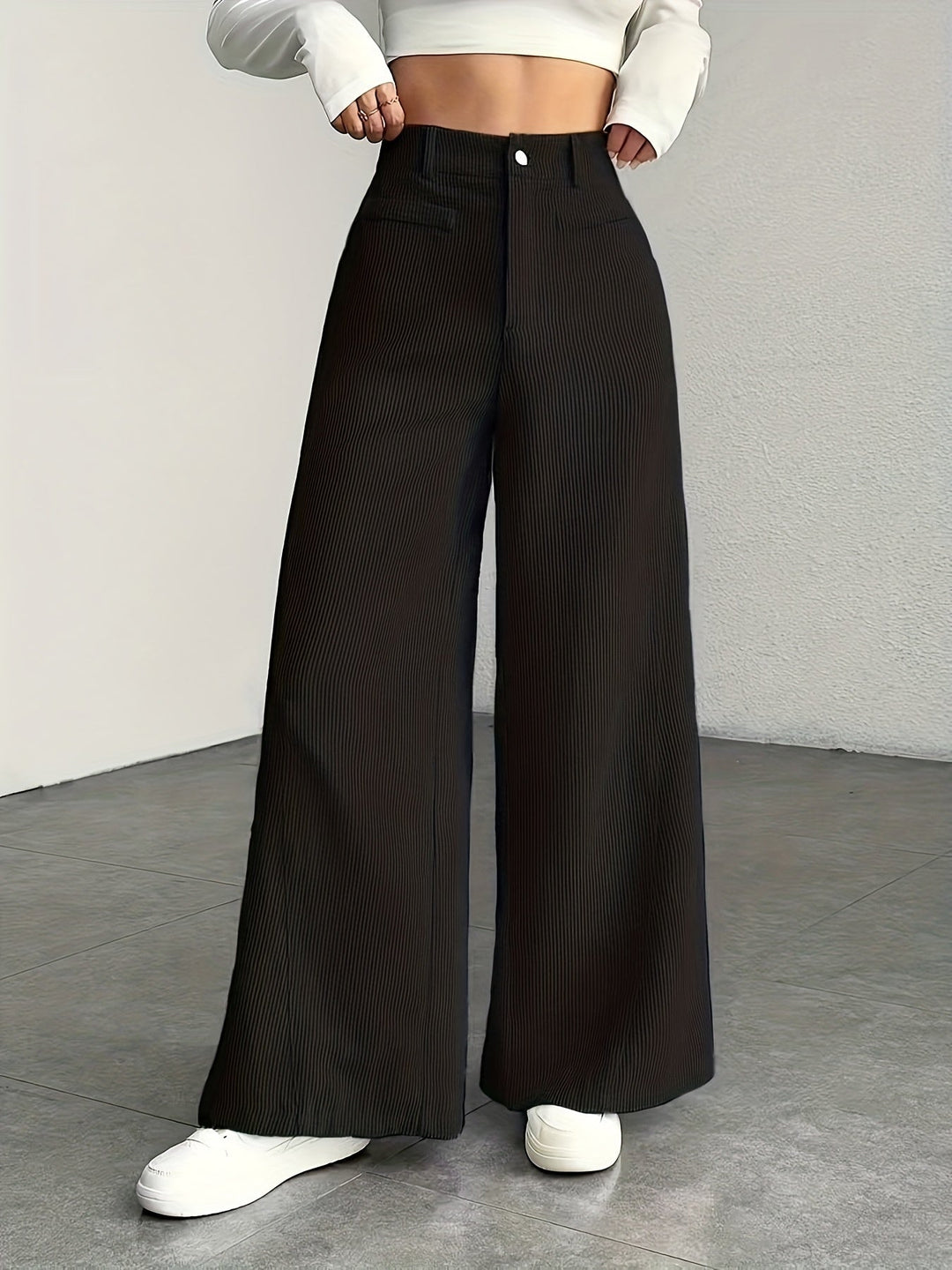 Oriana | Pantalón de tiro alto pierna ancha