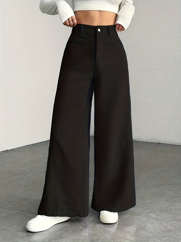 Oriana | Pantalón de tiro alto pierna ancha