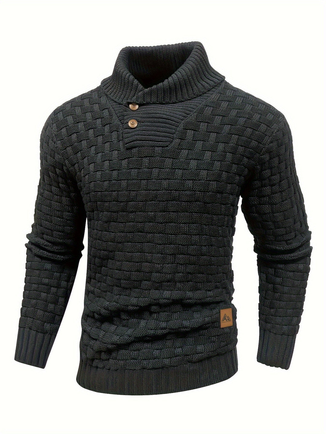 Tomás | Sweater de cuello chal texturado