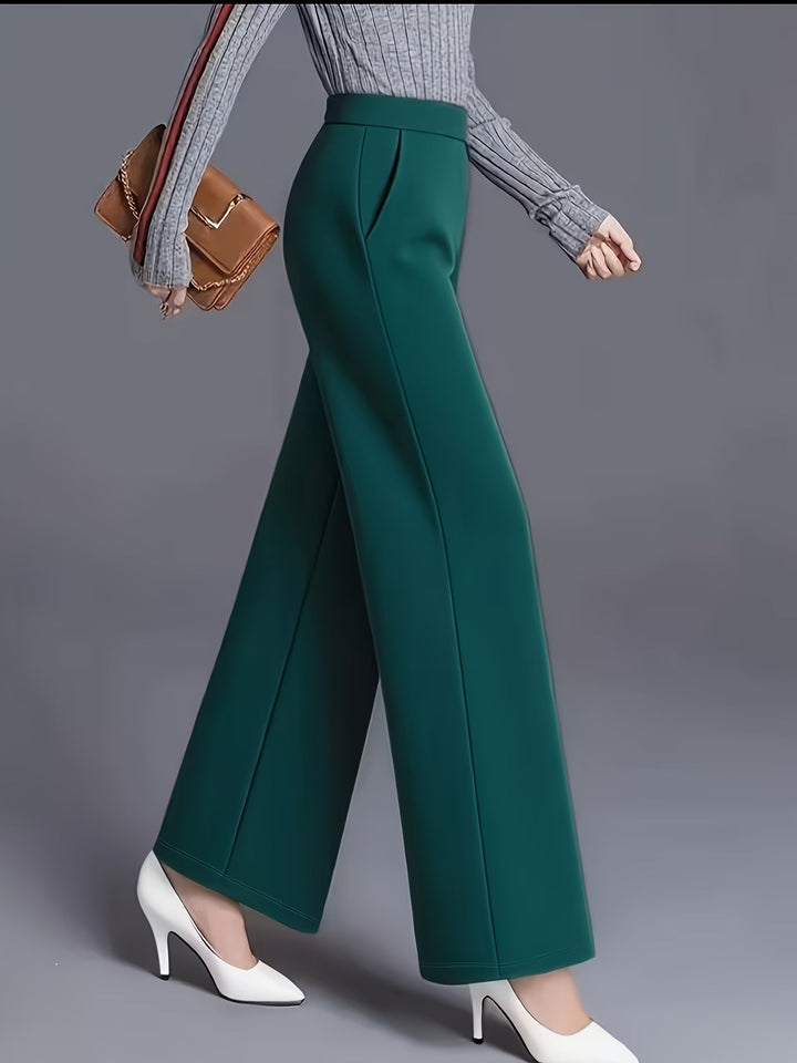Saray | Pantalones de tiro alto y pierna ancha