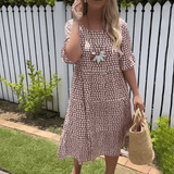 Rose Marie | Vestido midi manga corta