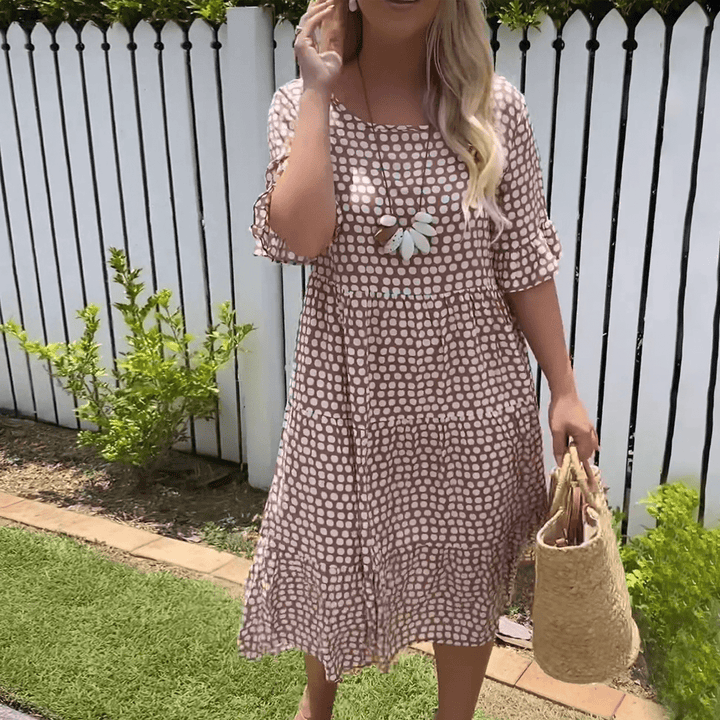 Rose Marie | Vestido midi manga corta