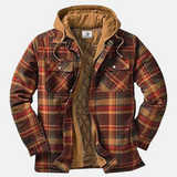 Heraldo | Chaqueta cuadrillé con capucha