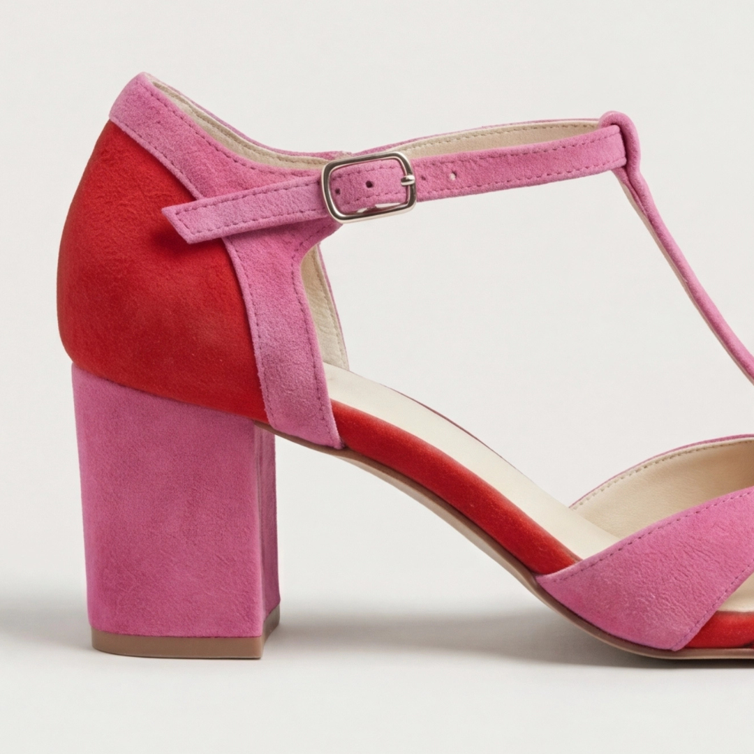 María Trinidad | Zapatos de taco con pulsera en T