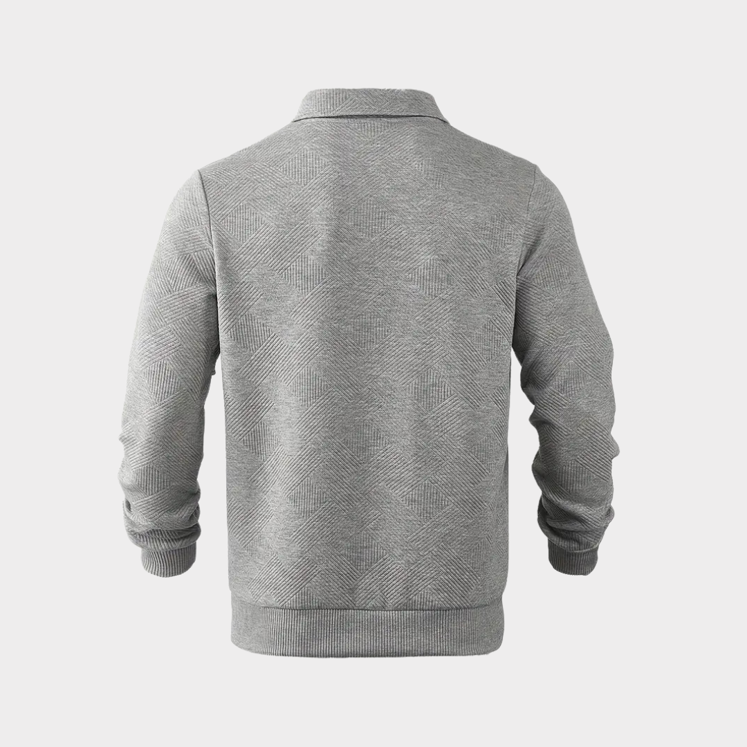 Florencio | Sweater texturado con medio cierre