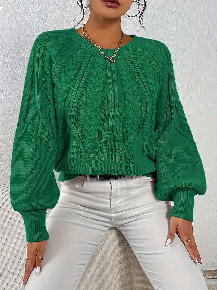 Sarita | Sweater de punto trenzado holgado