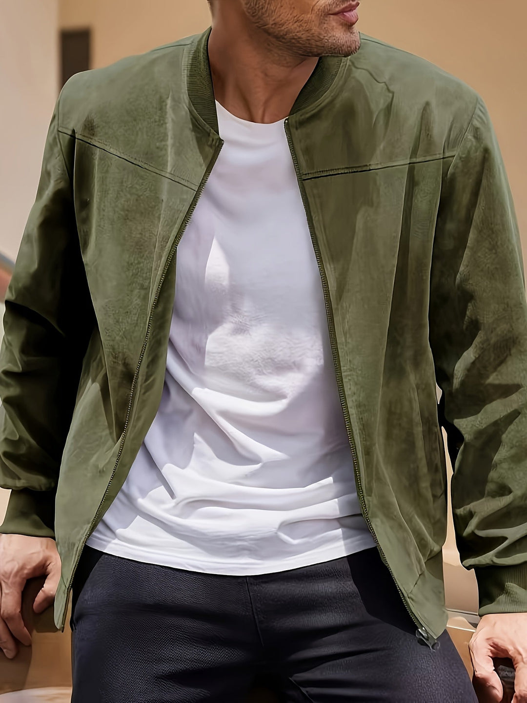 Gustavo | Chaqueta liviana con cierre