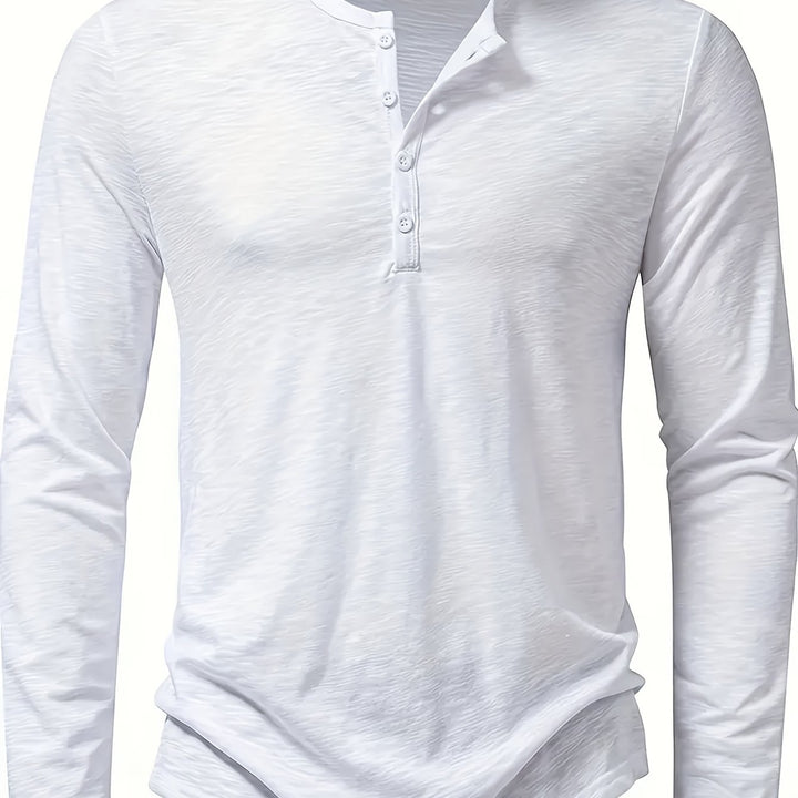 Gerardo | Polera henley de manga larga