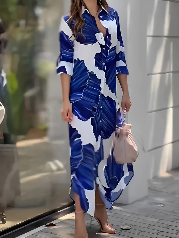 Paulina Andrea | Vestido largo estampado