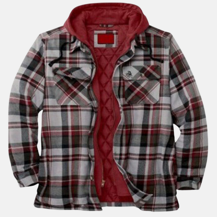 Heraldo | Chaqueta cuadrillé con capucha