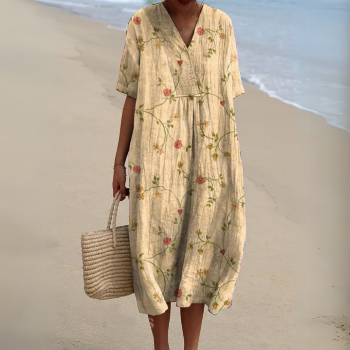 María Ignacia | Vestido floral escote V