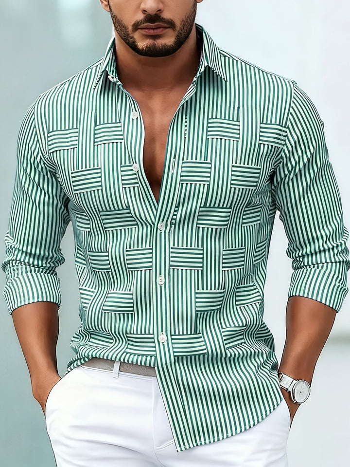 Felipe | Camisa de rayas manga larga