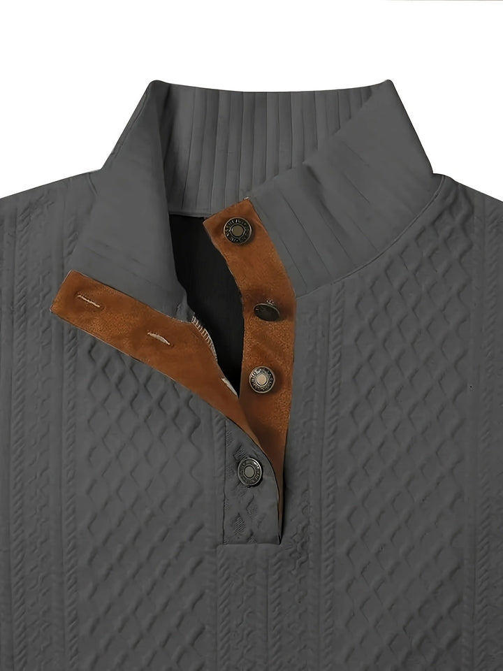 Recaredo | Sweater de cuello alto con botones