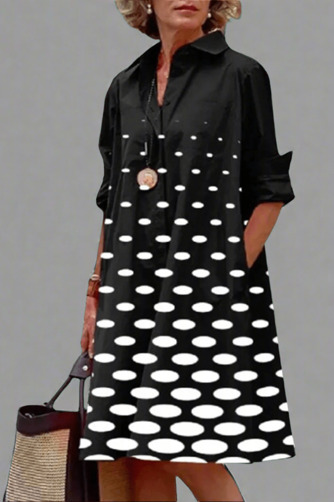 Nazareth | Vestido camisero a lunares