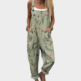 Natalia Paz | Jumpsuit floral de pierna ancha