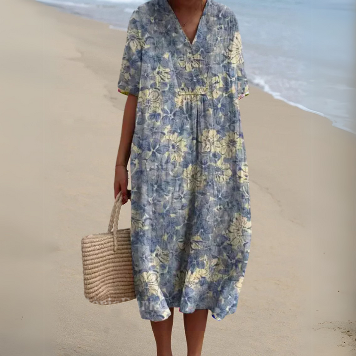 María Ignacia | Vestido floral escote V