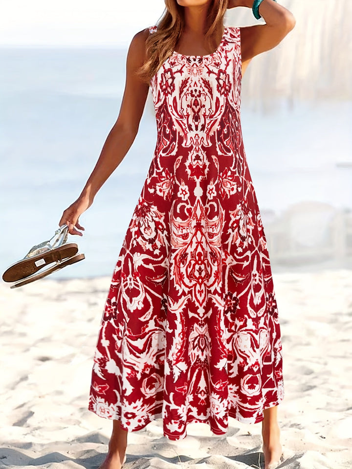 Jocelyn | Vestido largo floral sin mangas