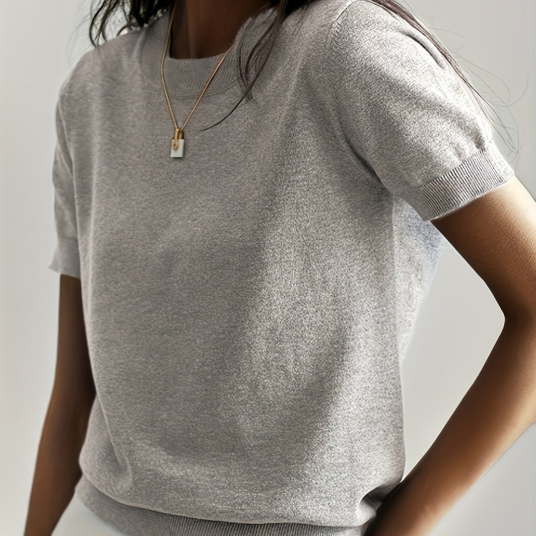 Lucila | Sweater de punto fino manga corta