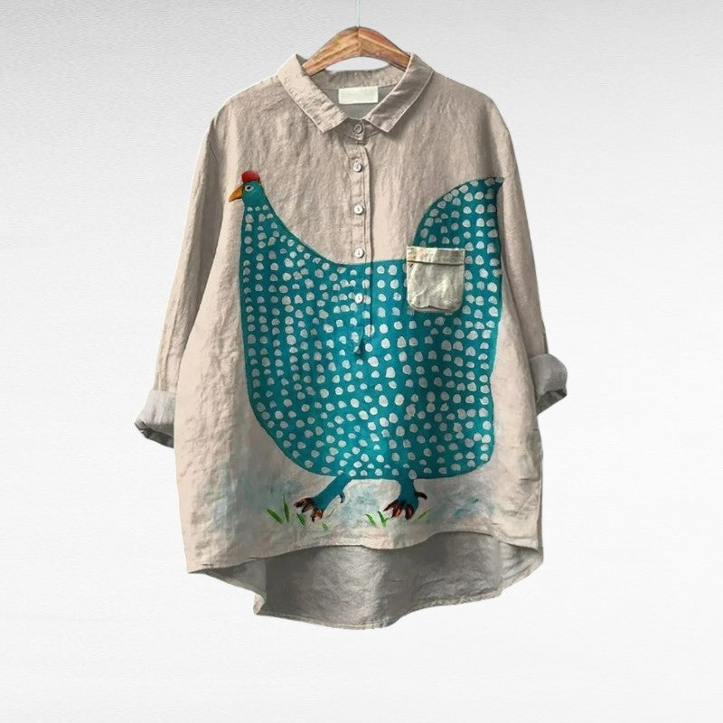 Nohelia | Blusa estampado gallina