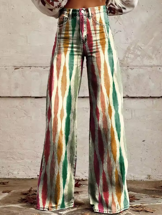 Claudia | Pantalón bohemio multicolor