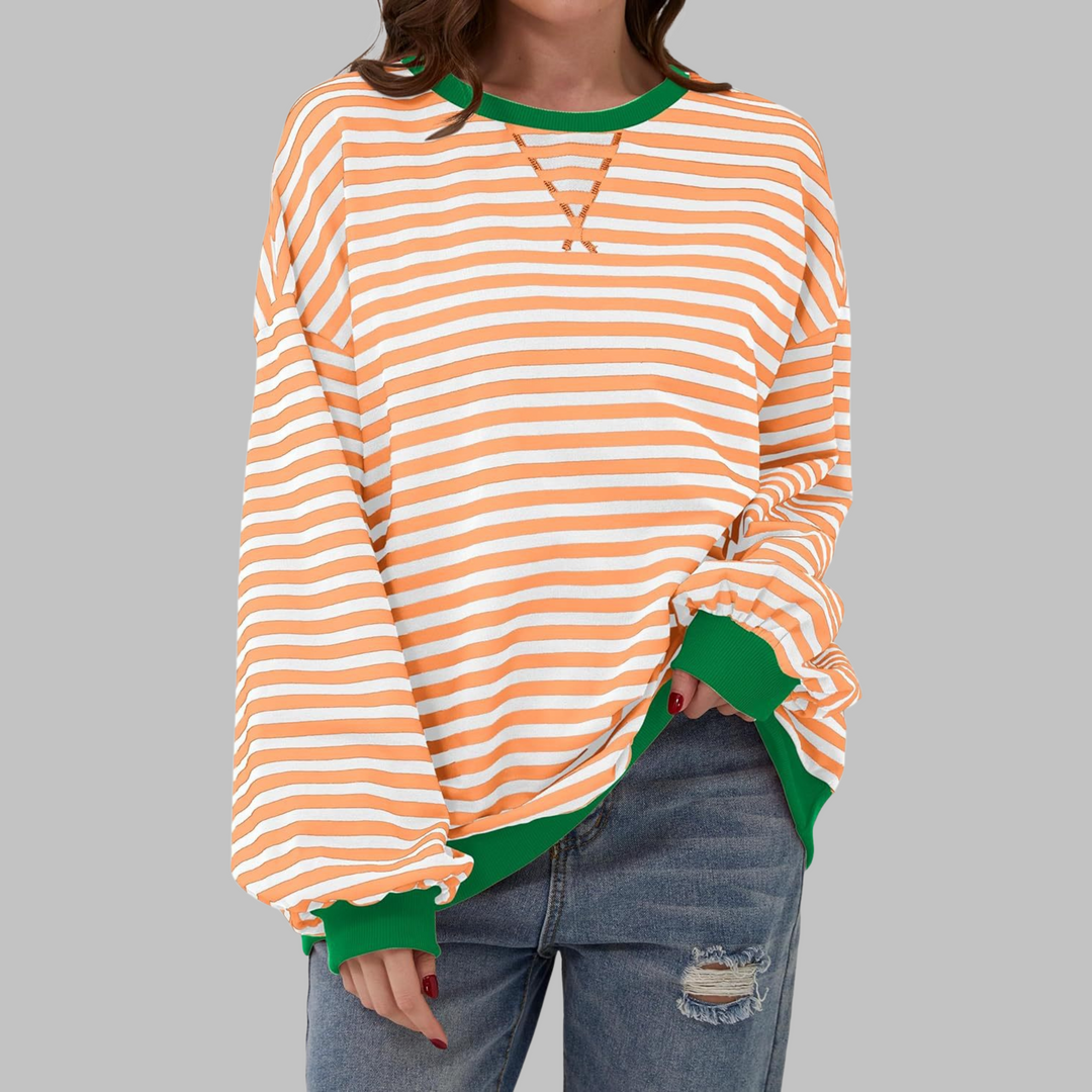 Yasmín | Sweater a rayas de manga larga