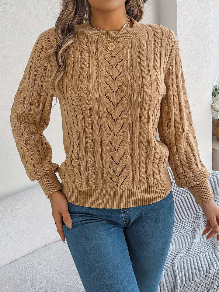 Tabita | Sweater texturado de punto trenzado