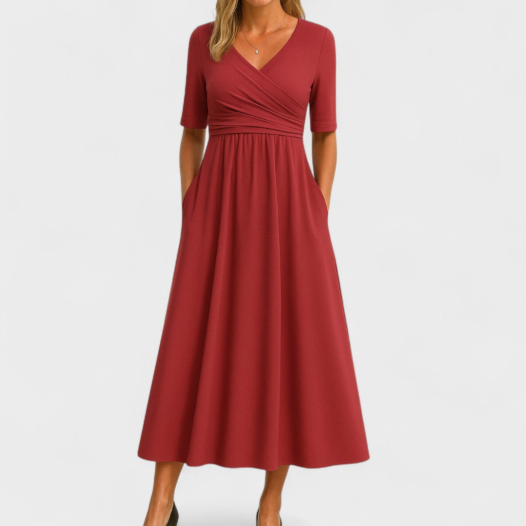 Teresita | Vestido midi plisado