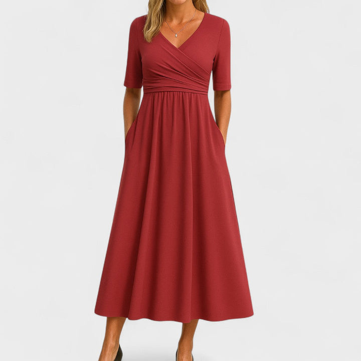 Teresita | Vestido midi plisado