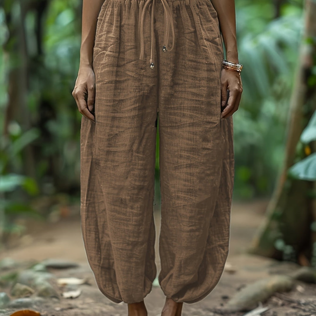 Alfonsina | Pantalón globo con cordón ajustable