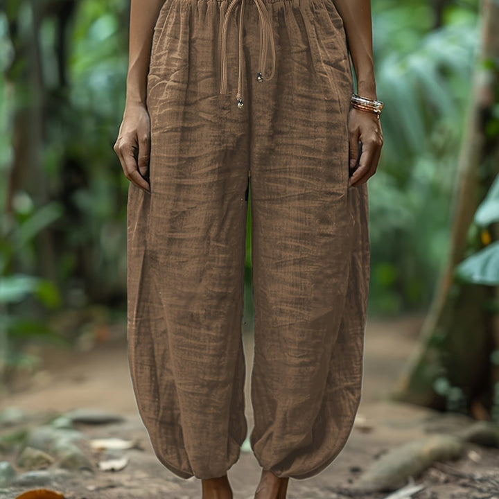 Alfonsina | Pantalón globo con cordón ajustable