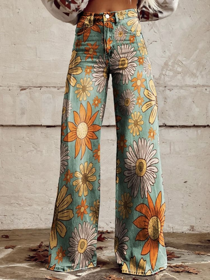 Soledad | Pantalón palazzo estampado floral