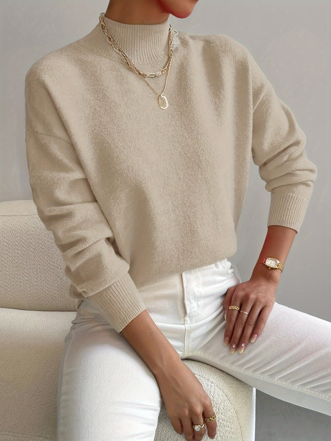 Sandra Andrea | Sweater cuello mock