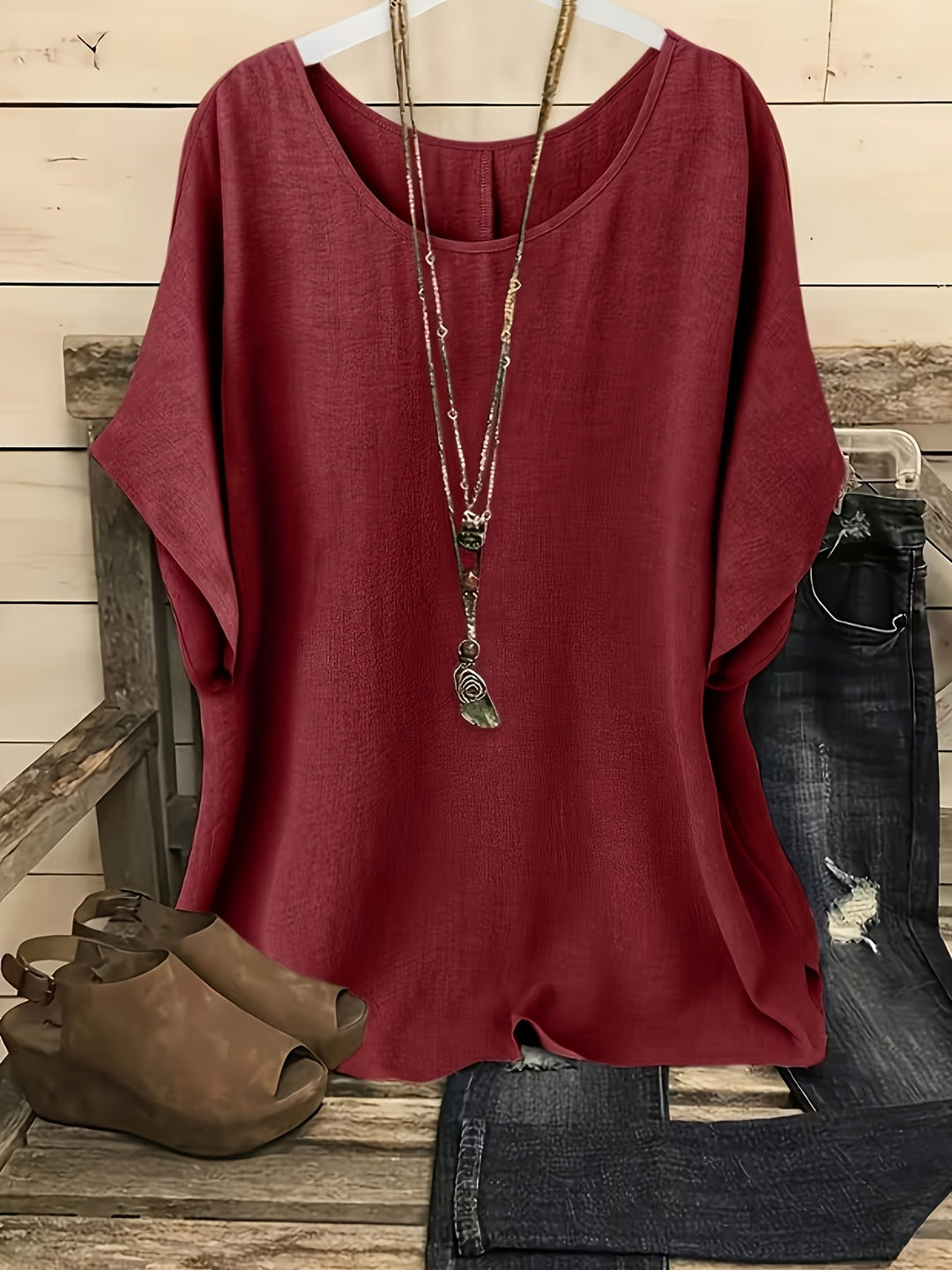 Vanina | Blusa suelta manga murciélago