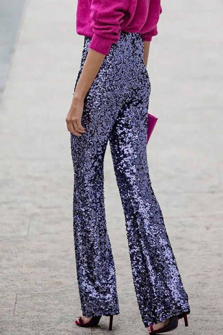 Wilma | Pantalón acampanado con lentejuelas