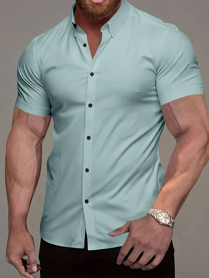 Flavio | Camisa manga corta clásica para hombre