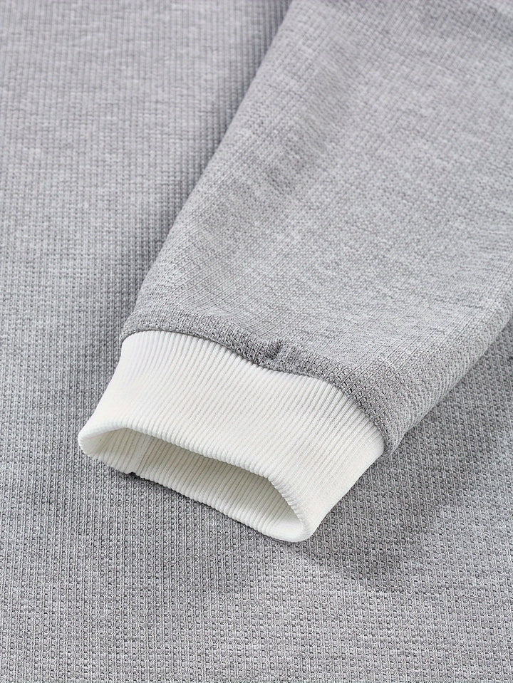 Bastián | Polera polo texturada de manga larga