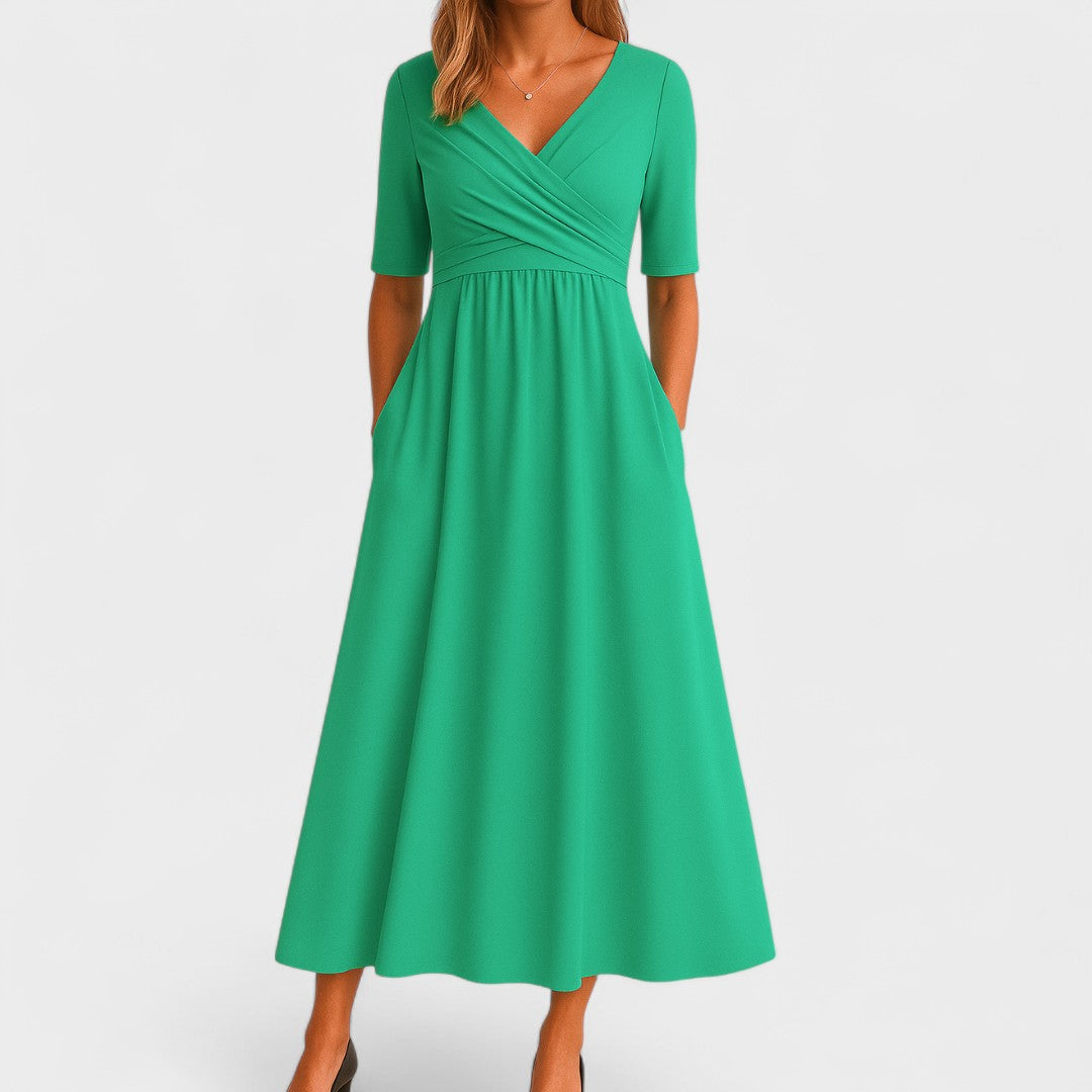 Teresita | Vestido midi plisado