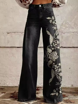 Nahia | Pantalón ancho floral bohemio