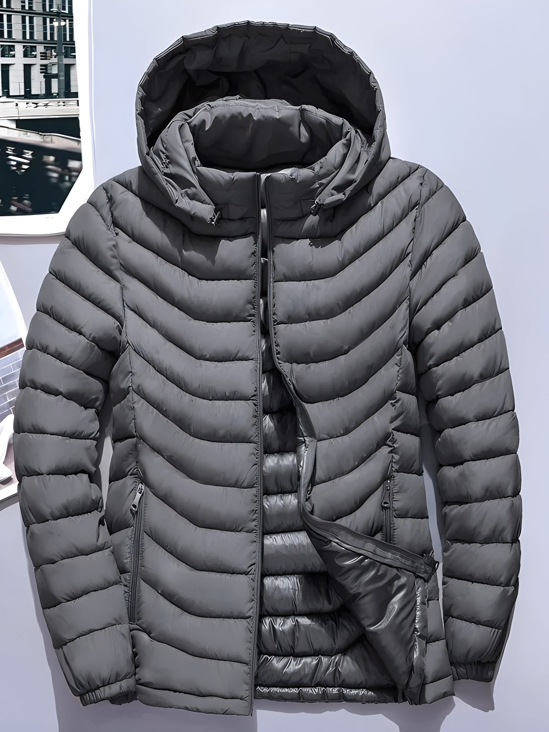 Enzo | Parka acolchada con capucha desmontable